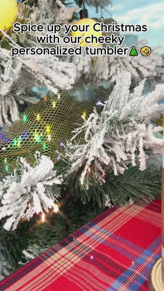 All I Want For Christmas - Personalized Couple Tumbler