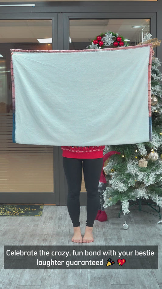 Let's Be Friends Til We Re Old And Bonkers - Personalized Bestie Blanket