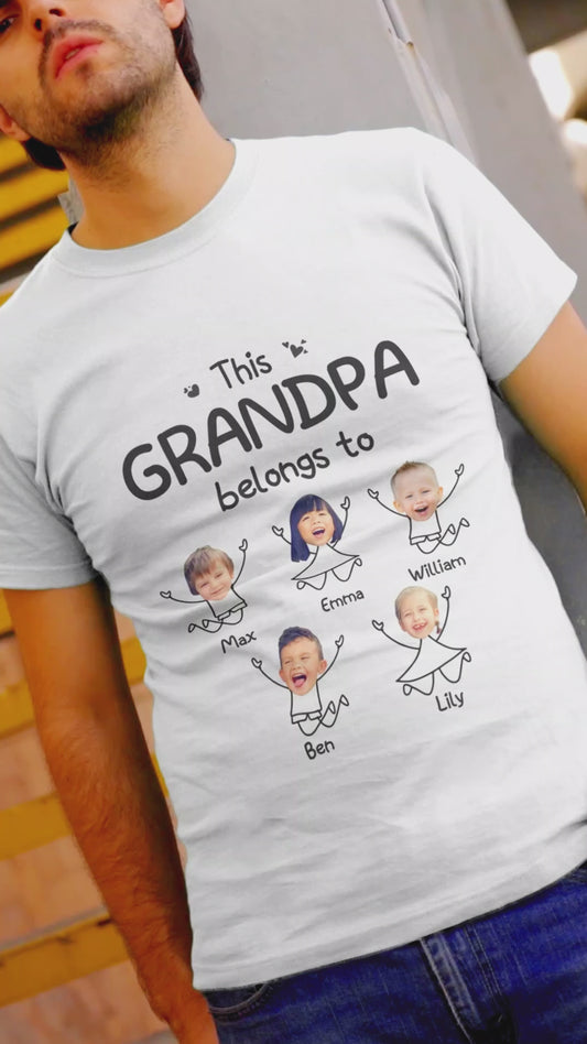 This Grandpa Belong To - Personalized Father's Day Grandpa T-shirt and Hoodie