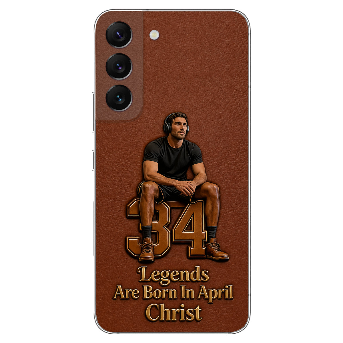 Happy Birthday Legends - Personalized Birthday 3D Embossed Leather Phone Case