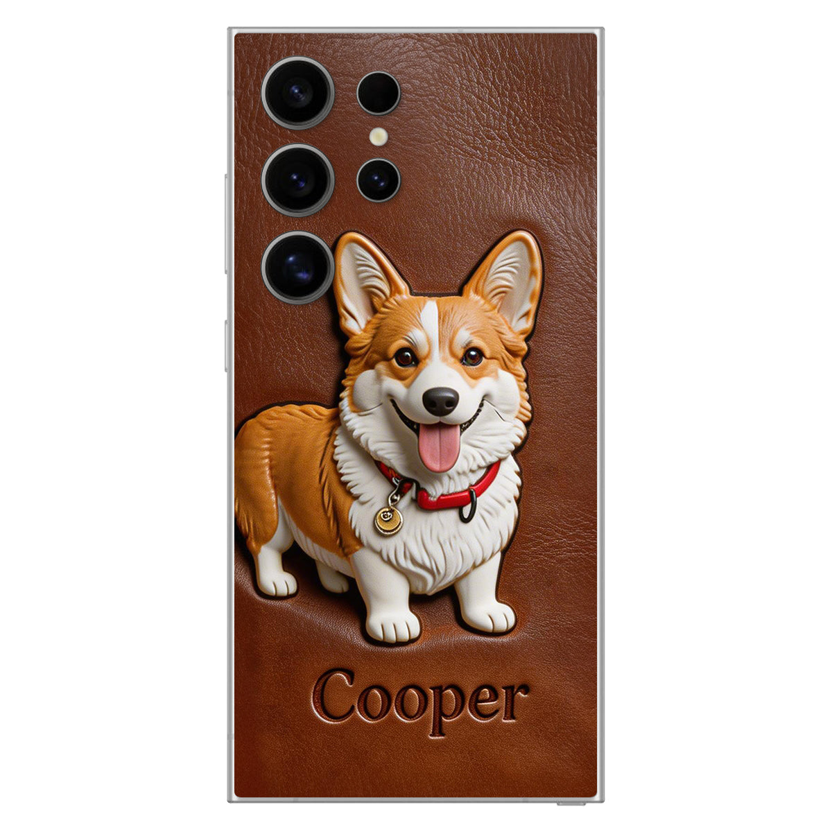 Custom Any Photo - Personalized Dog Leather Phone Case