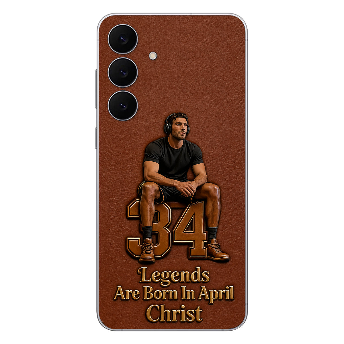 Happy Birthday Legends - Personalized Birthday 3D Embossed Leather Phone Case