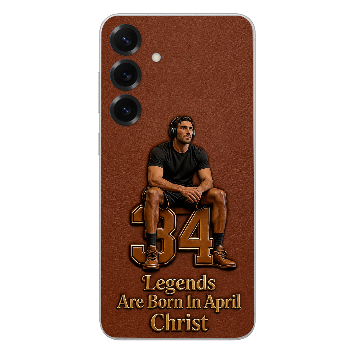 Happy Birthday Legends - Personalized Birthday 3D Embossed Leather Phone Case