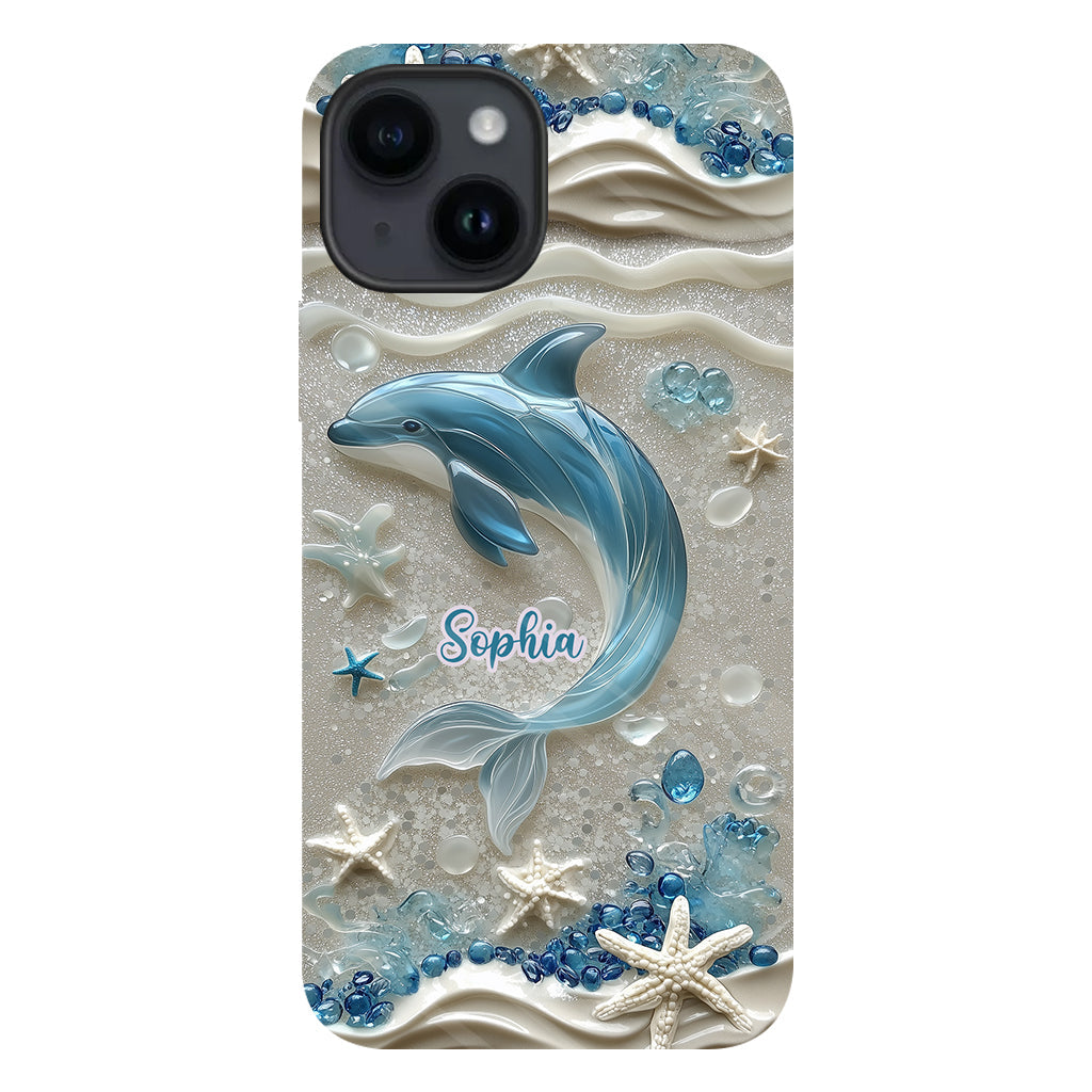 Love Dophins - Personalized Dolphin Full Print Phone Case