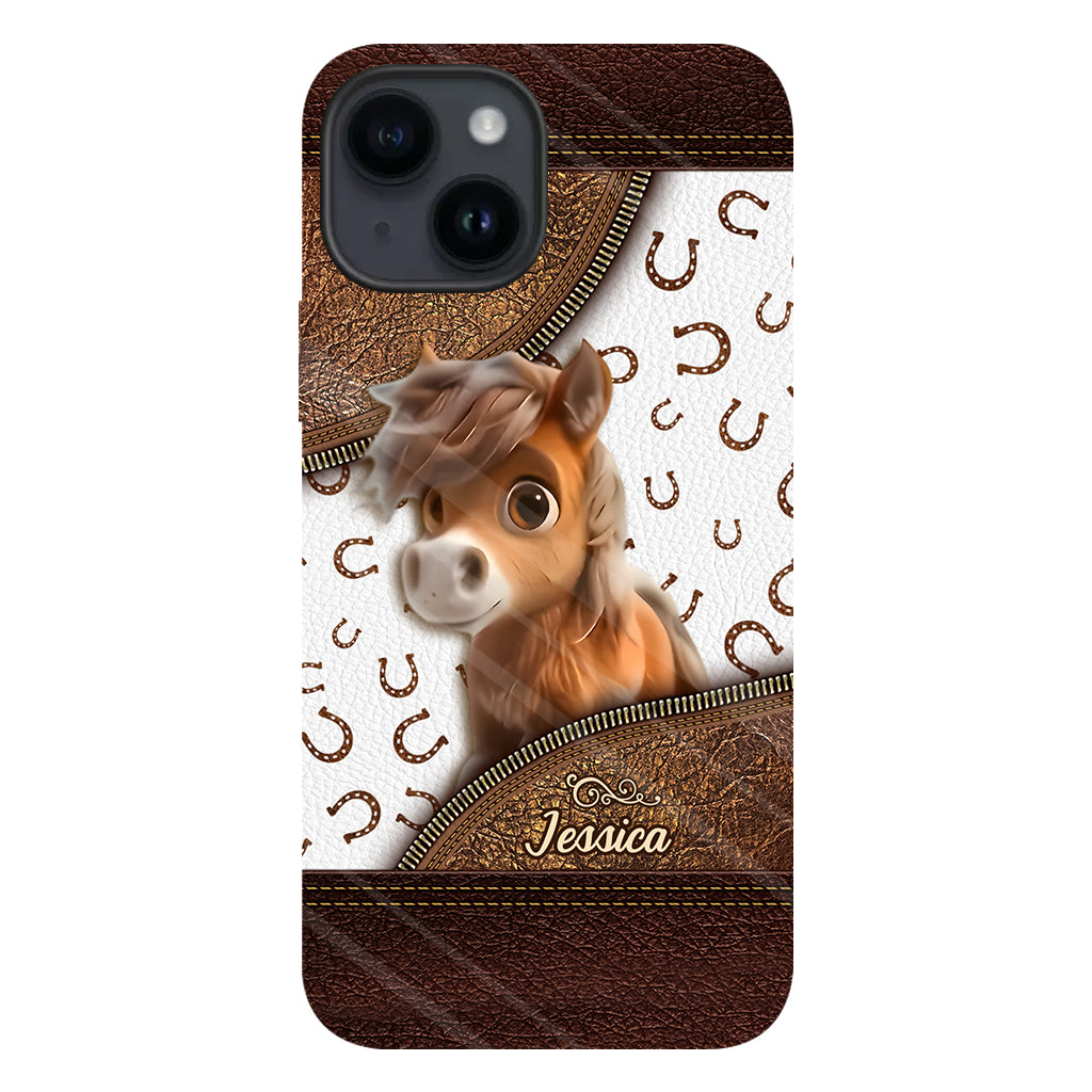 Cute Horse - Personalized Horse Full Print Phone Case