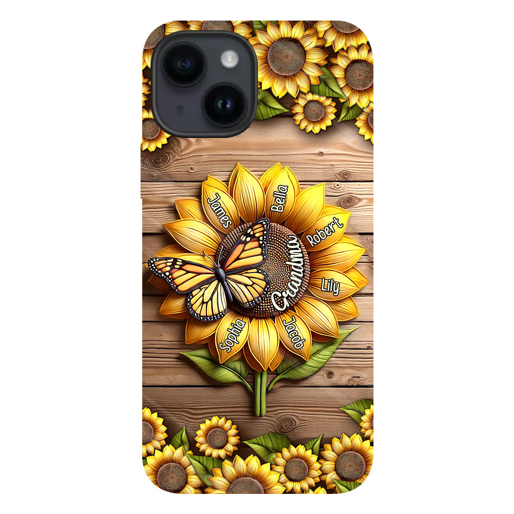 You Are My Sunshine Grandma Mom - Personalized Grandma Full Print Phone Case