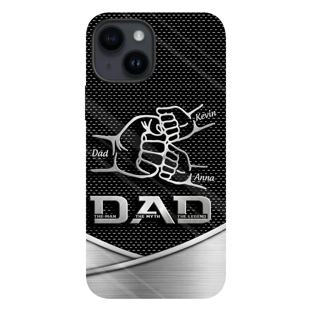Dad The Man The Myth The Legend First Bump - Christmas Gift for Dad - Personalized Father Full Print Phone Case