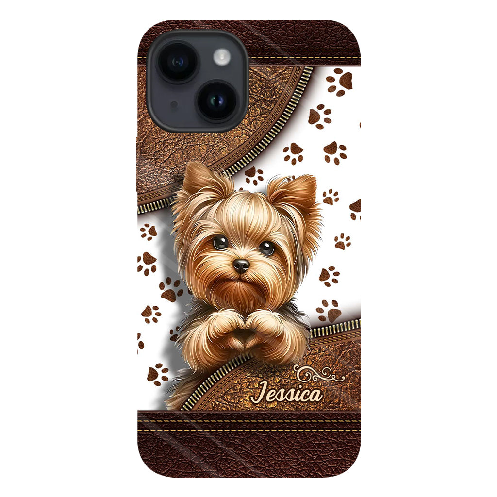 Cute Yorkshire Terrier - Personalized Dog Full Print Phone Case