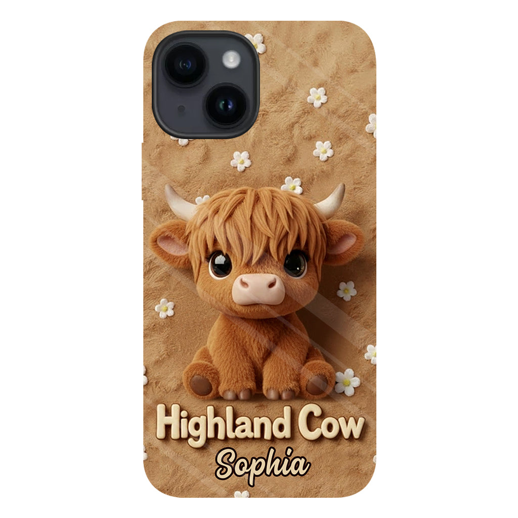 Just A Girl Who Loves Highland Cows - Personalized Highland Cow Full Print Phone Case