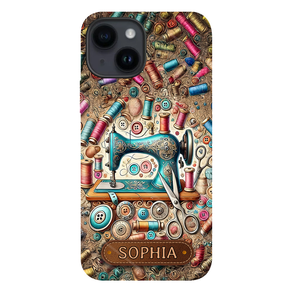Love Sewing - Personalized Sewing Full Print Phone Case