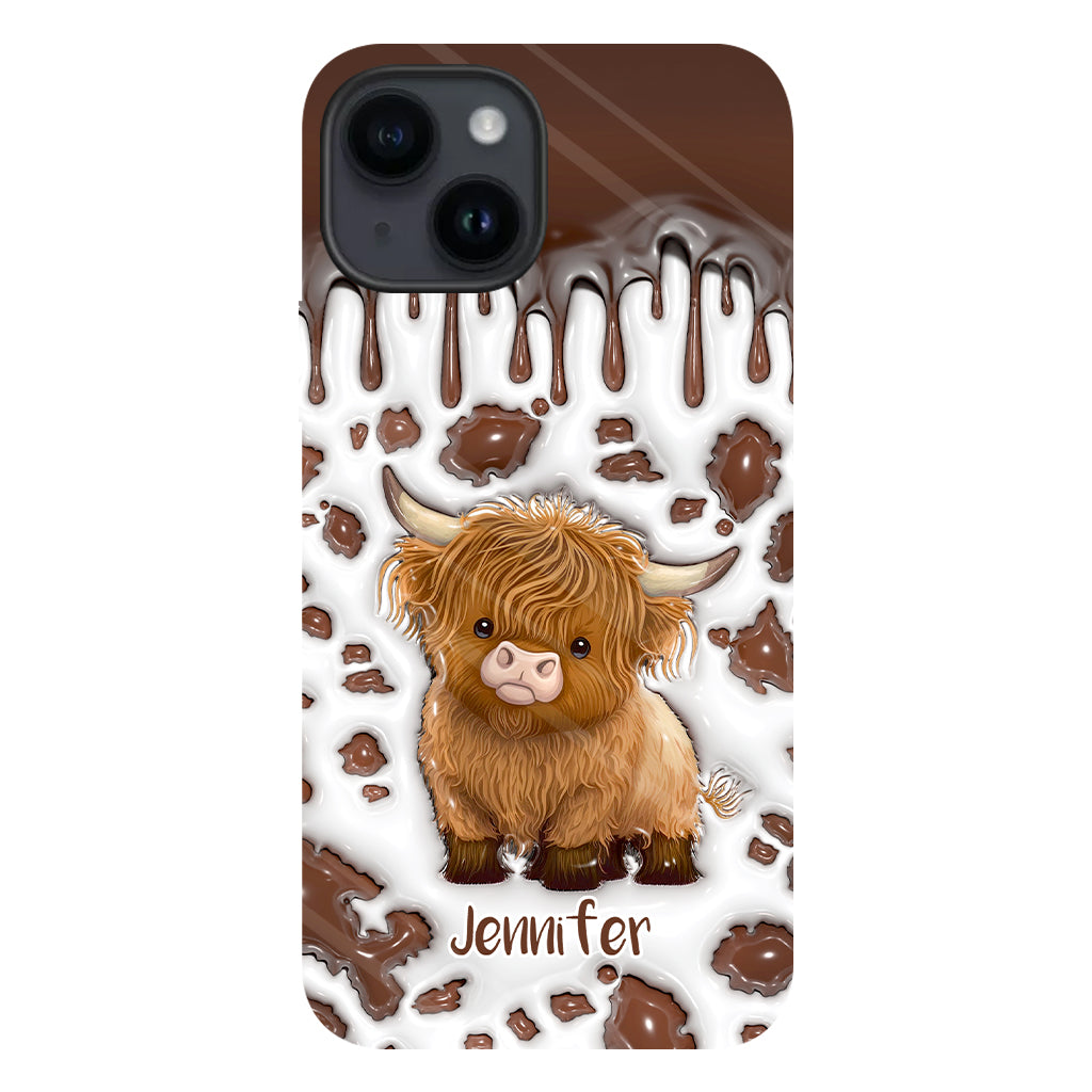 Just A Girl Who Loves Highland Cow - Personalized Full Print Phone Case