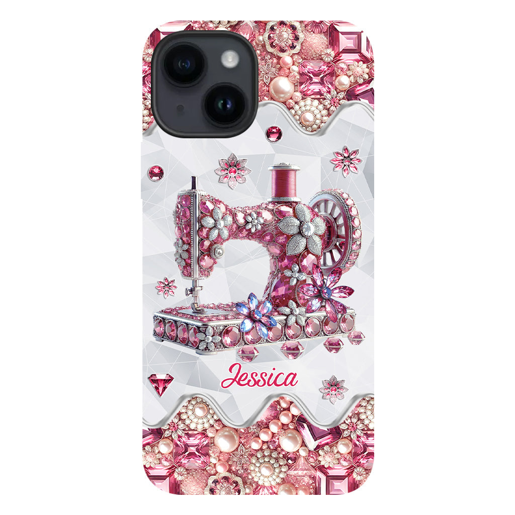 Just A Girl Who Loves Sewing - Personalized Sewing Full Print Phone Case