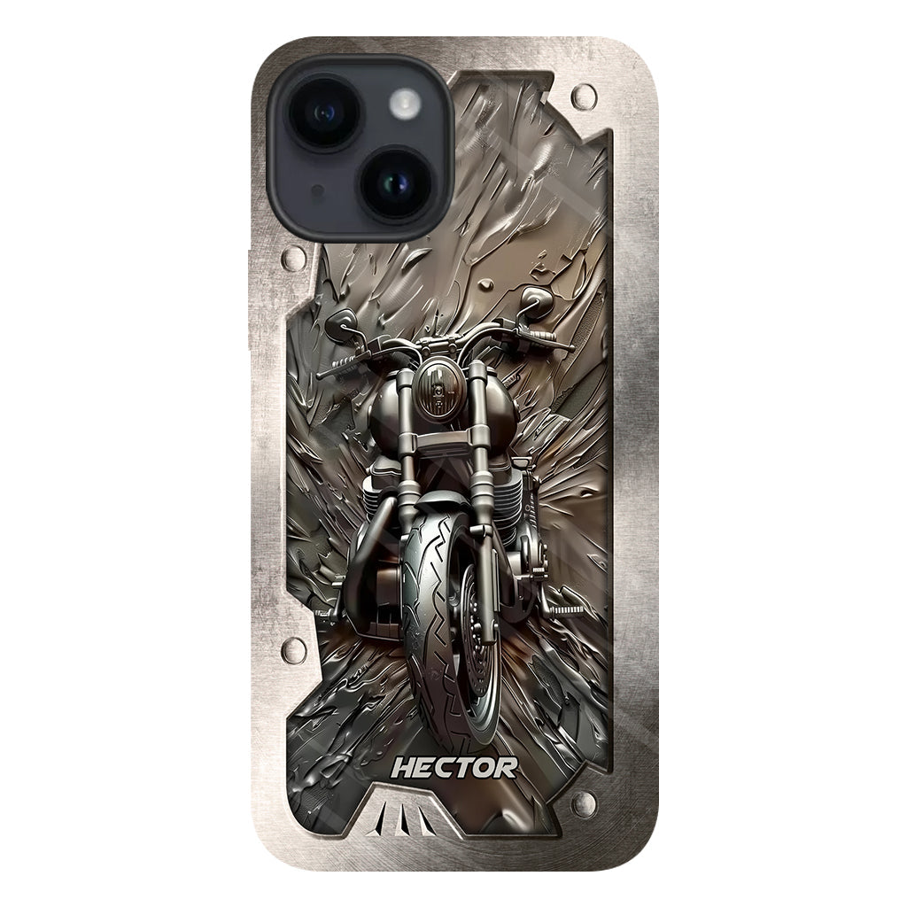 Vintage Motorcycle - Personalized Biker Full Print Phone Case
