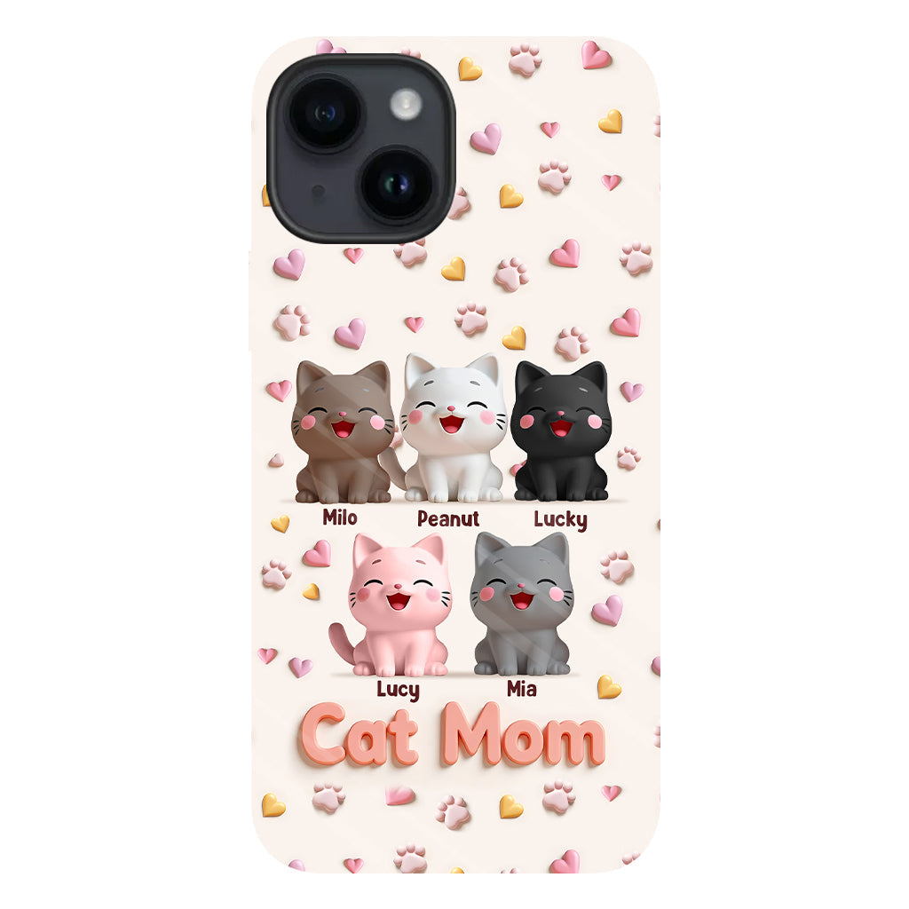 Cat Mom - Personalized Cat Full Print Phone Case