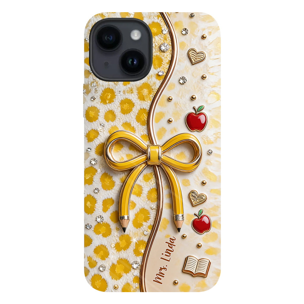 Back To School - Personalized Teacher Full Print Phone Case