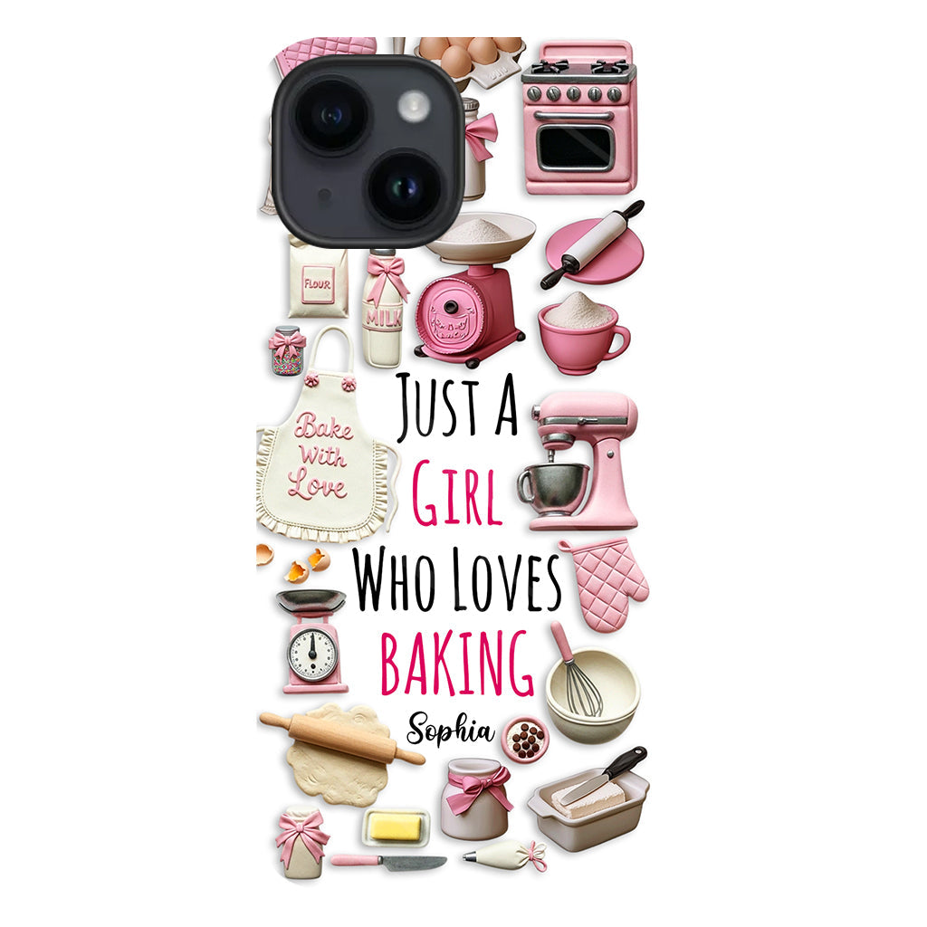 Just A Girl Who Loves Baking - Personalized Baking Full Print Phone Case