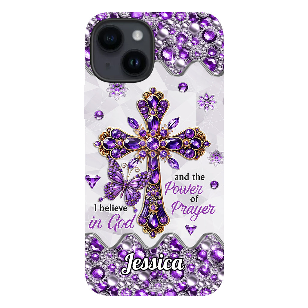 I Believe In God - Personalized Christian Full Print Phone Case