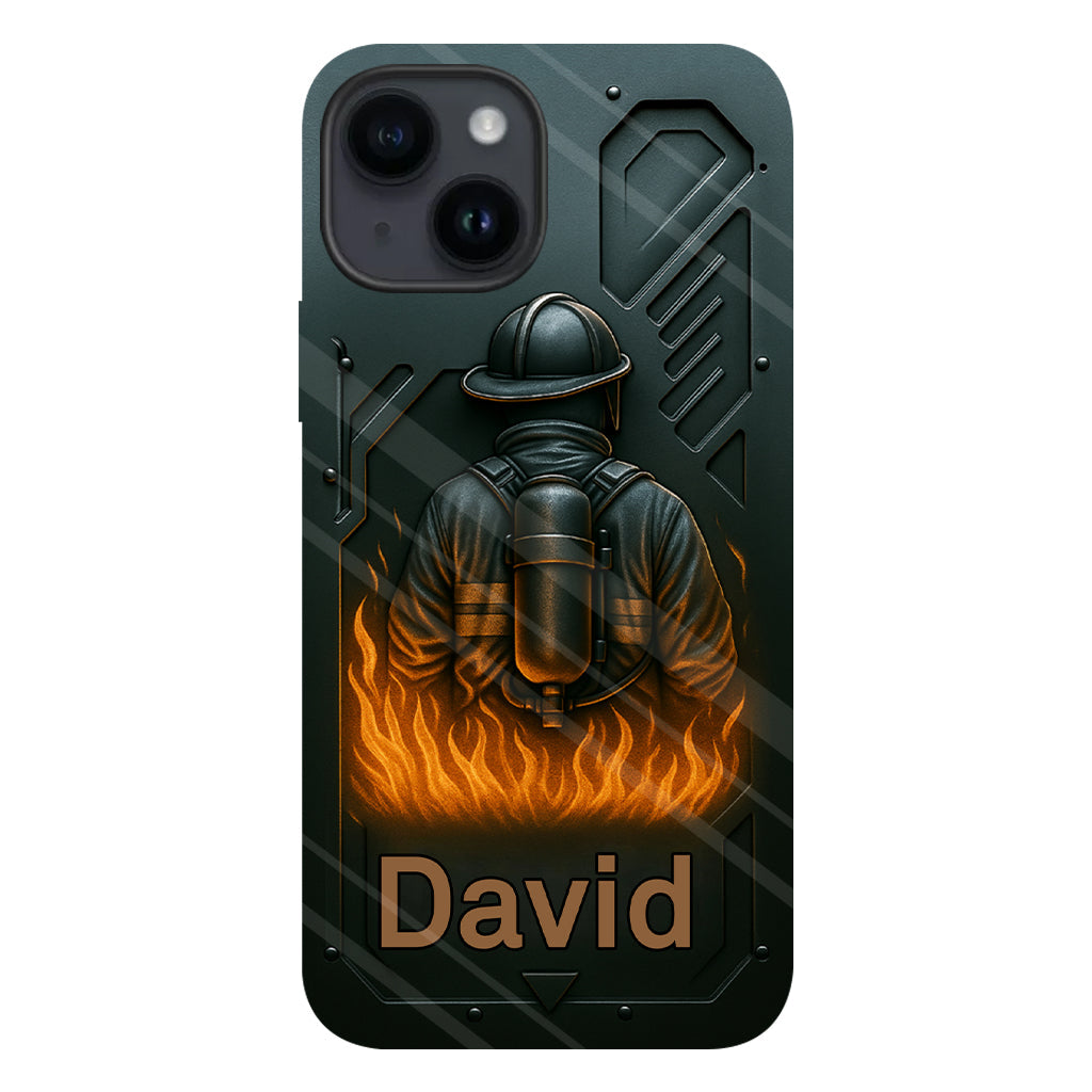 The Strone One - Personalized Firefighter Full Print Phone Case