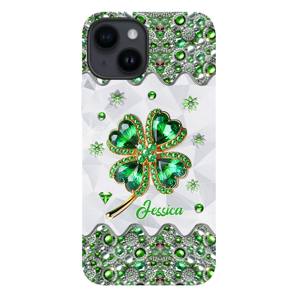 Lucky Four-Leaf Clover - Personalized Saint Patrick's Day Full Print Phone Case