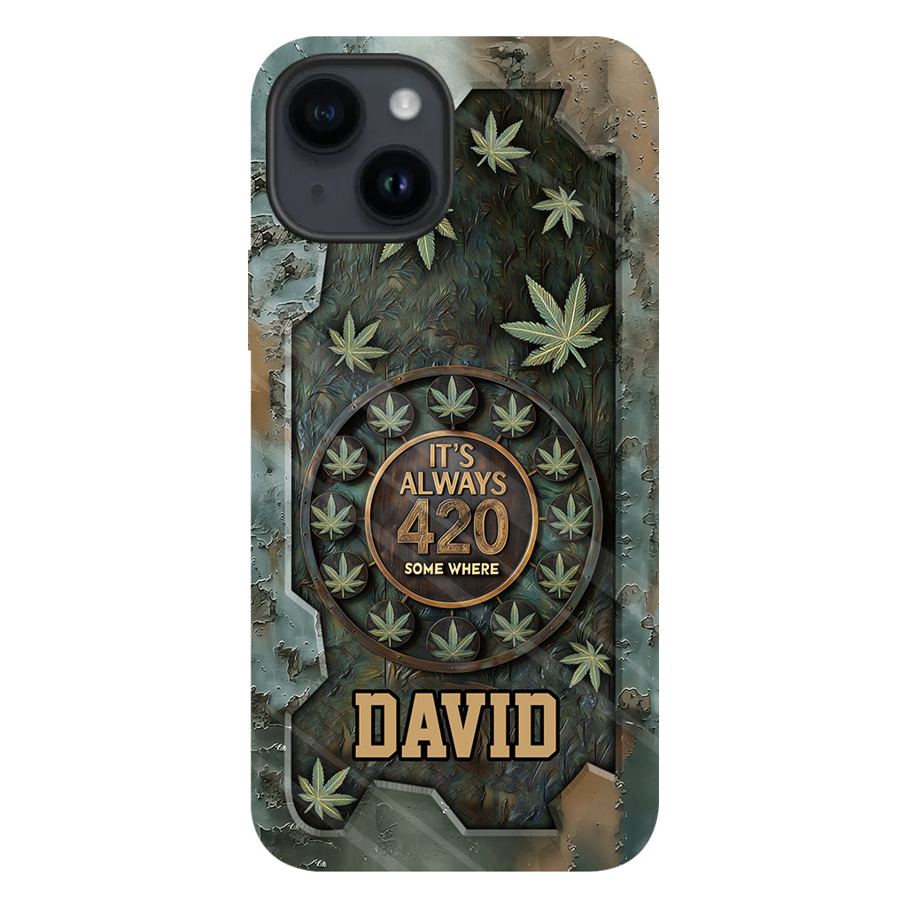 It's Always 420 - Personalized Weed Full Print Phone Case