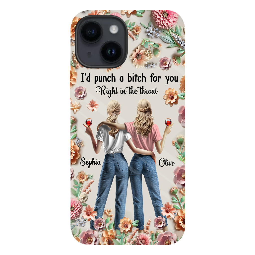Punch Bitch Besties - Personalized Bestie Full Print Phone Case