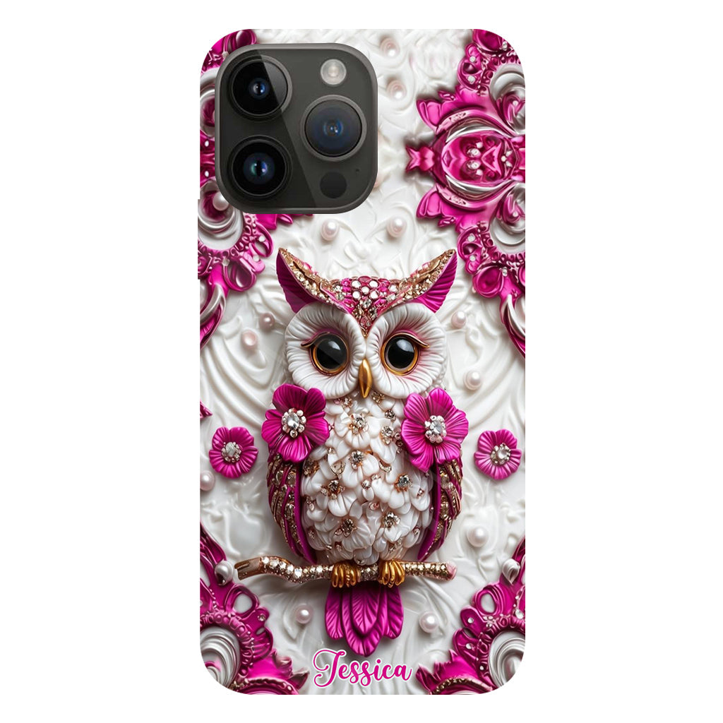 Magic Owl - Personalized Owl Full Print Phone Case