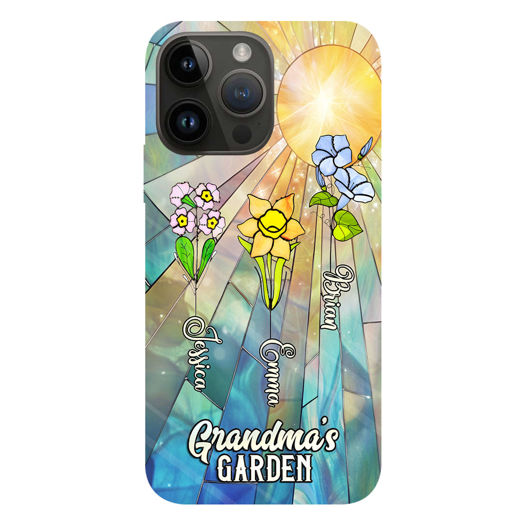 Grandma's Garden - Personalized Grandma Full Print Phone Case