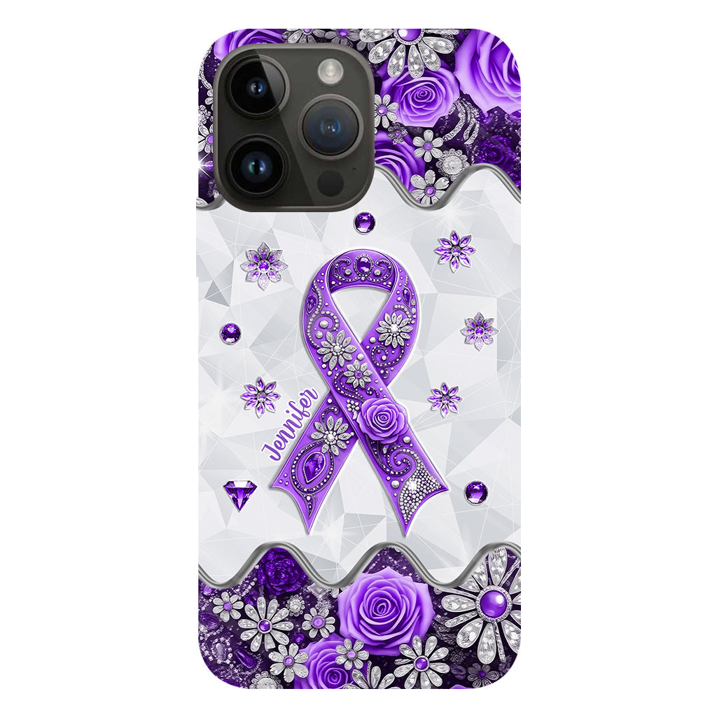 Cancer Awareness - Personalized Pancreatic Cancer Awareness Full Print Phone Case