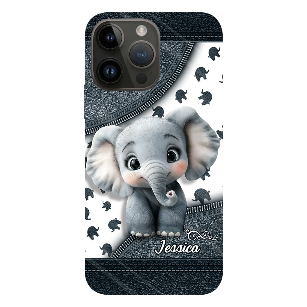 Cute Baby Elephant - Personalized Elephant Full Print Phone Case