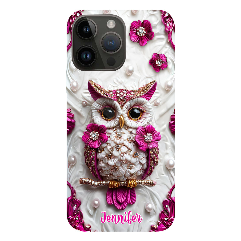 Beautiful Owl - Personalized Owl Full Print Phone Case