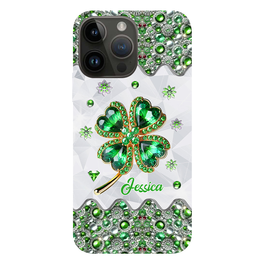 Lucky Four-Leaf Clover - Personalized Saint Patrick's Day Full Print Phone Case