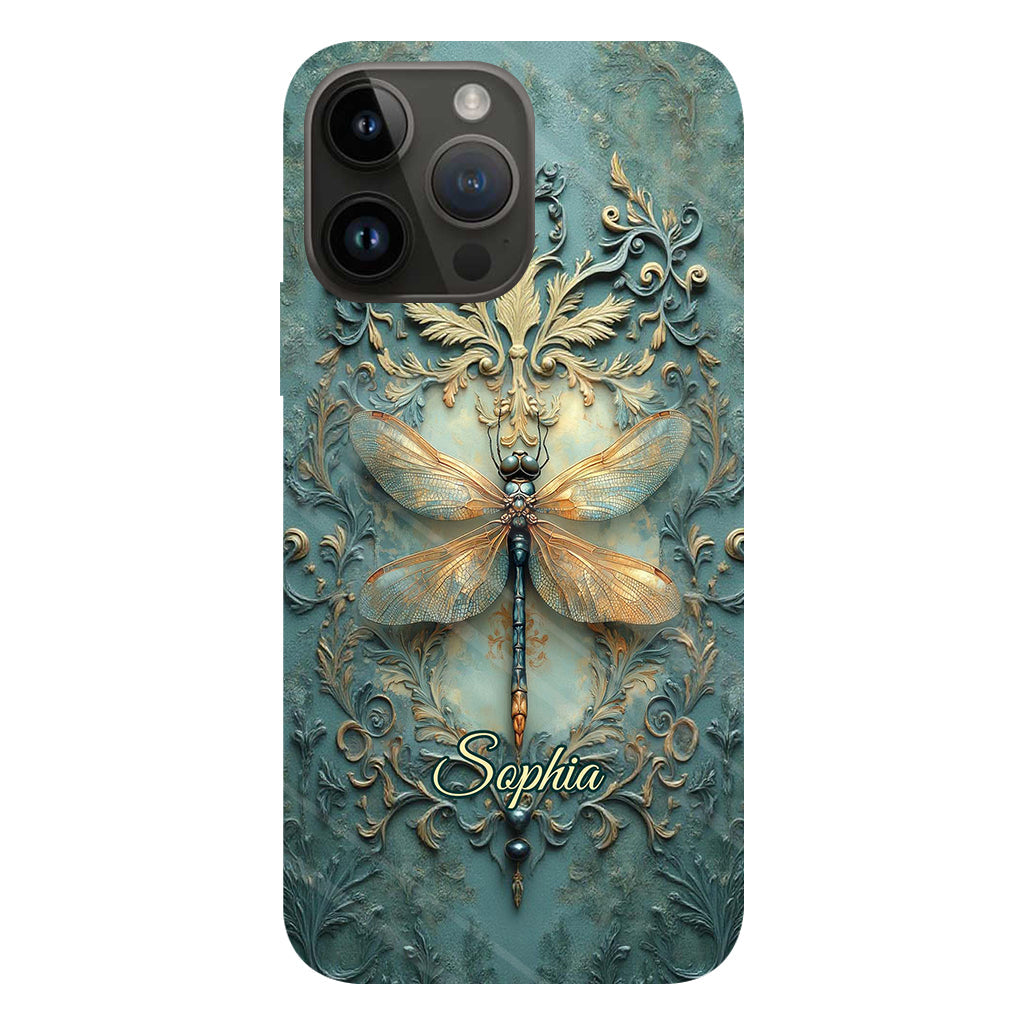 Stunning Dragonfly - Personalized Dragonfly Full Print Phone Case
