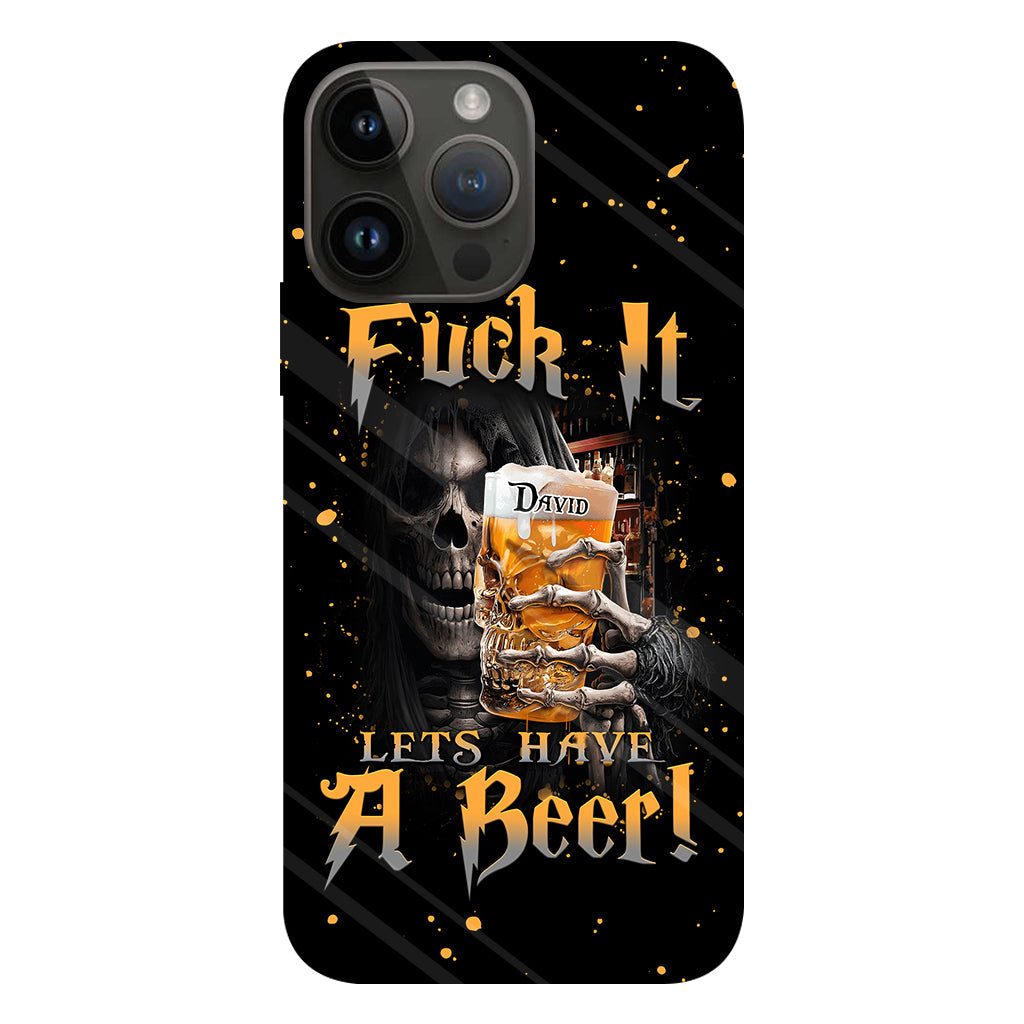 Let's Have A Beer - Personalized Beer Full Print Phone Case
