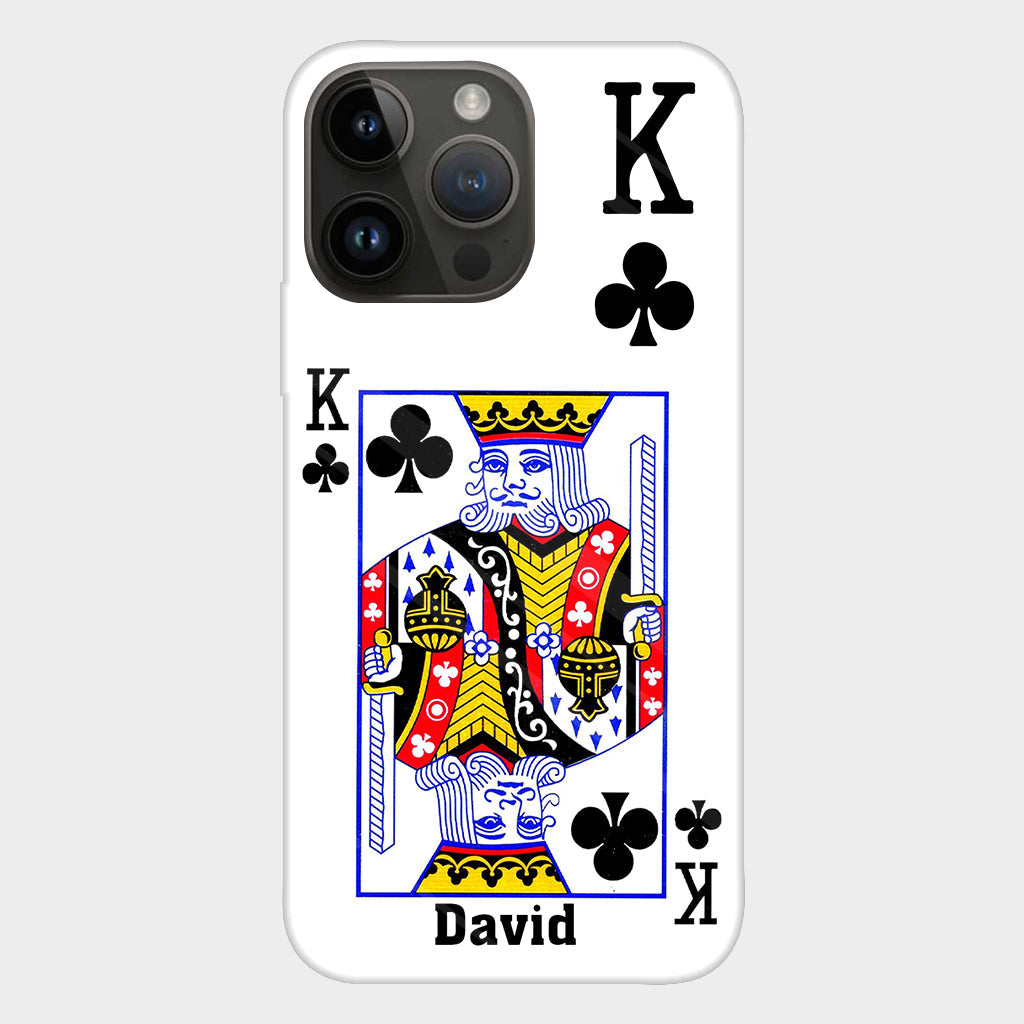 King And Queen - Personalized Couple Full Print Phone Case