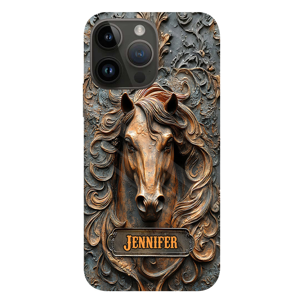 Love Horses - Personalized Horse Full Print Phone Case
