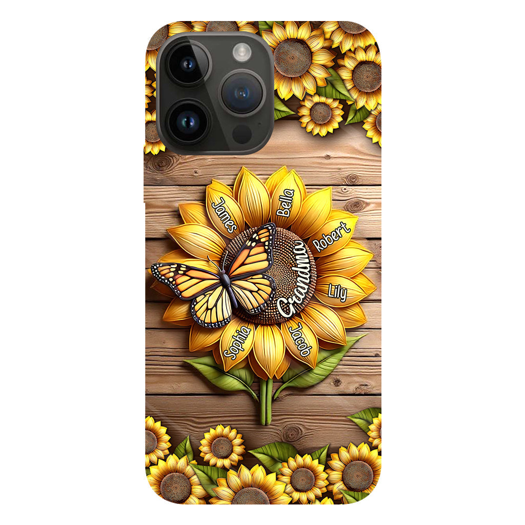 You Are My Sunshine Grandma Mom - Personalized Grandma Full Print Phone Case