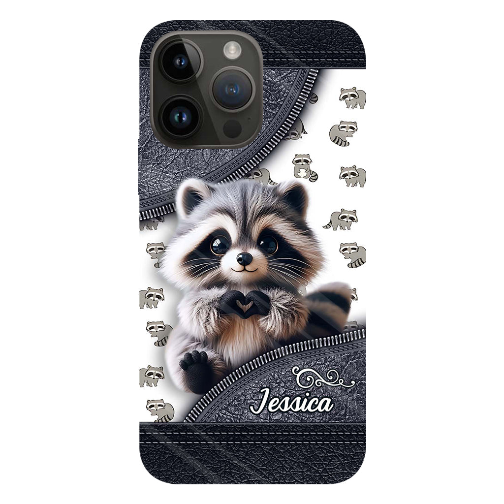 Adorable Raccoon - Personalized Raccoon Full Print Phone Case
