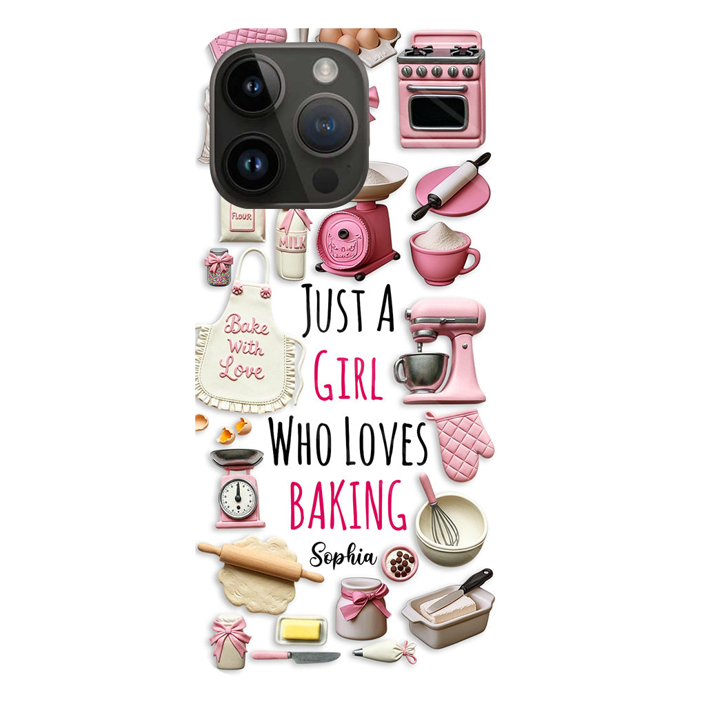 Just A Girl Who Loves Baking - Personalized Baking Full Print Phone Case