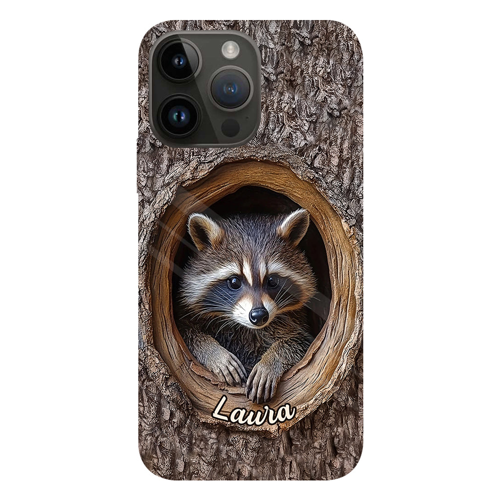 Adorable Raccoon - Personalized Raccoon Full Print Phone Case