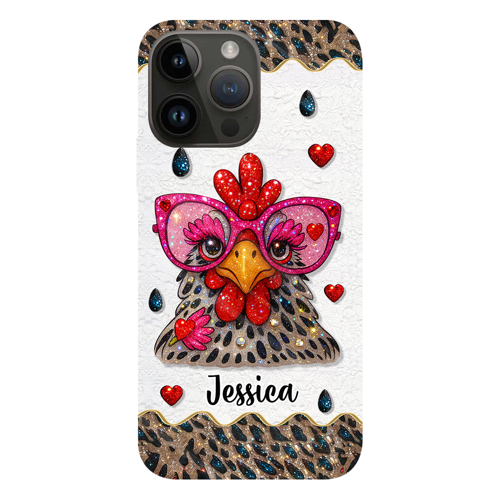 Crazy Chicken Lady - Personalized Chicken Full Print Phone Case