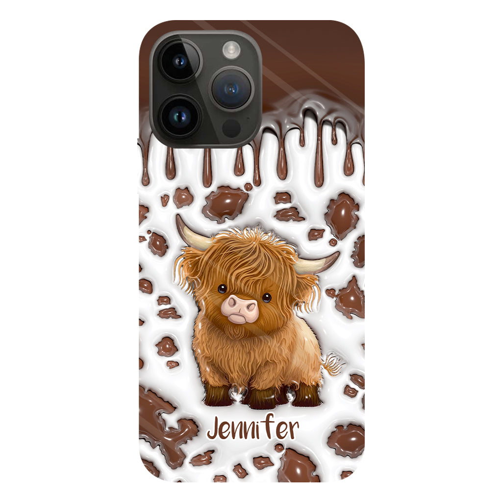 Just A Girl Who Loves Highland Cow - Personalized Full Print Phone Case