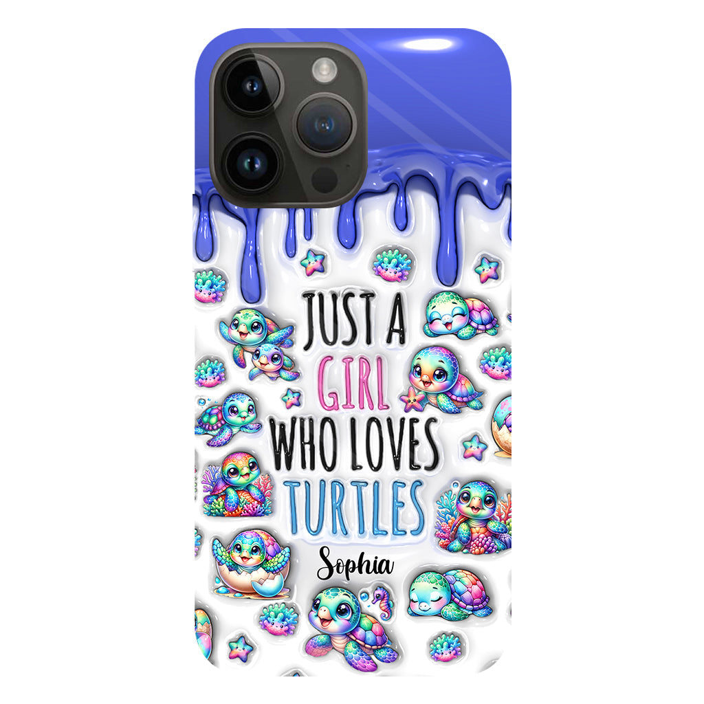 Just A Girl Who Loves Turtles - Personalized Turtle Full Print Phone Case