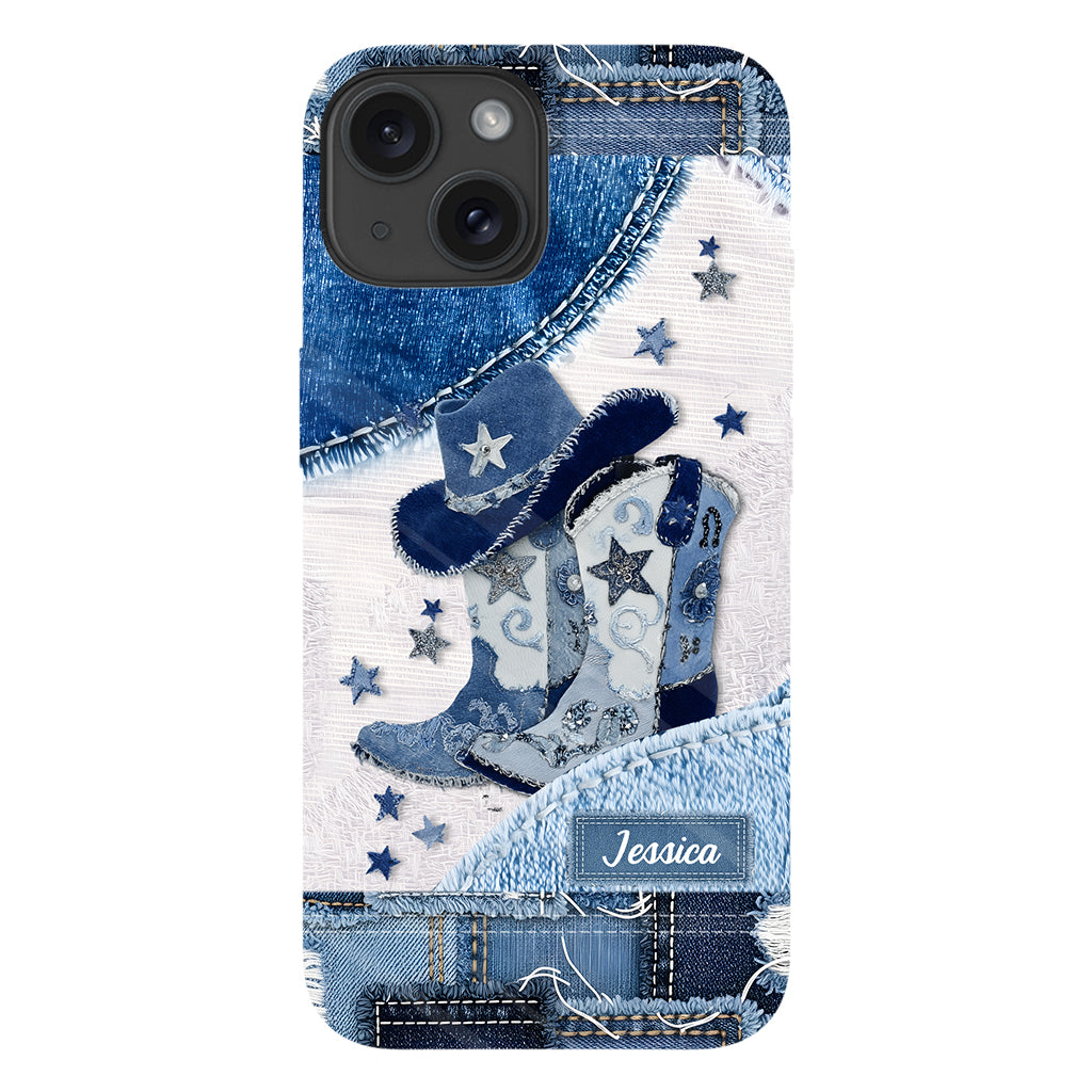 Cowgirl Boots - Personalized Cowgirl Full Print Phone Case