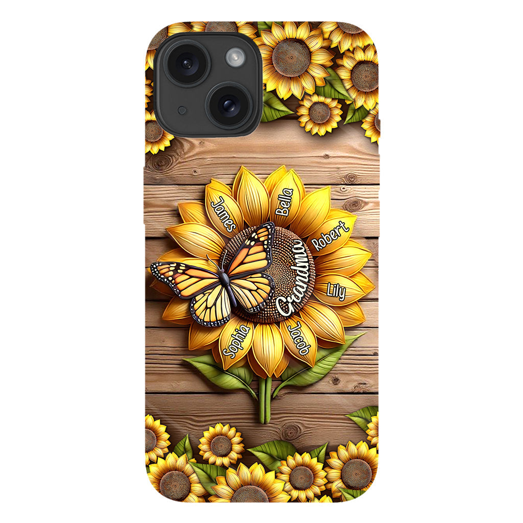 You Are My Sunshine Grandma Mom - Personalized Grandma Full Print Phone Case
