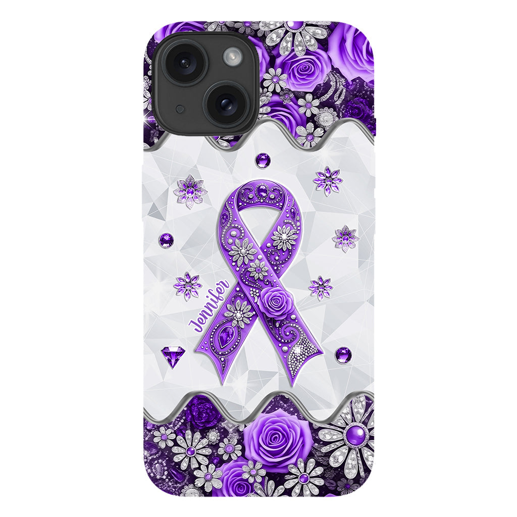 Cancer Awareness - Personalized Pancreatic Cancer Awareness Full Print Phone Case