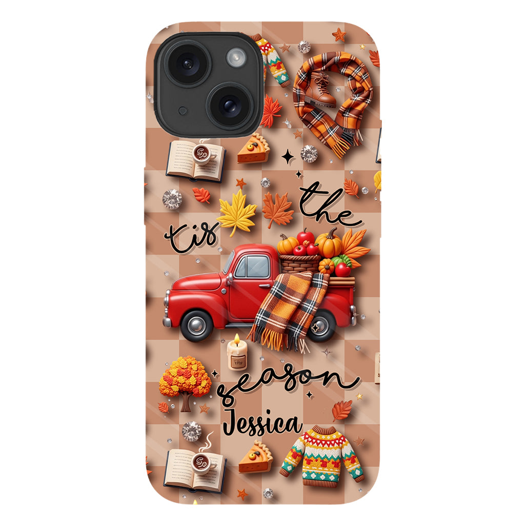 Tis The Season - Personalized Autumn Full Print Phone Case