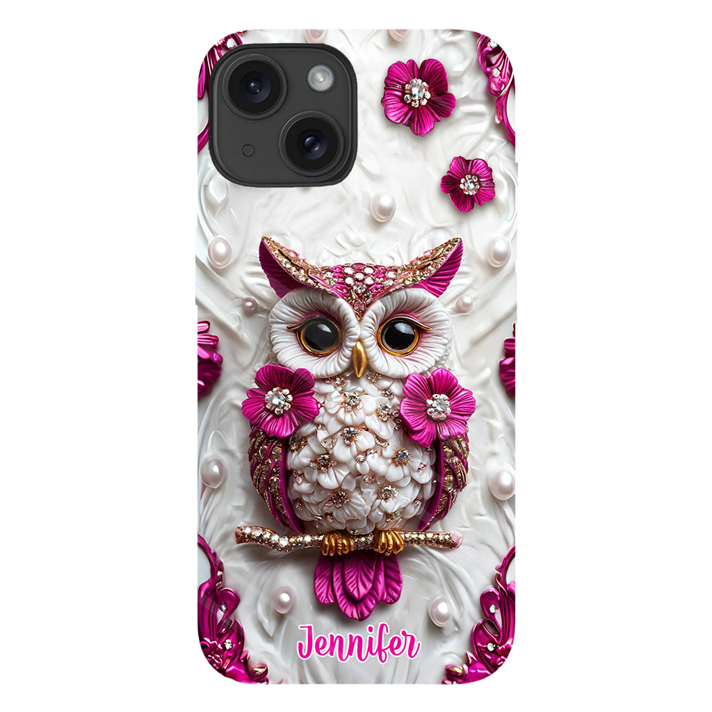 Beautiful Owl - Personalized Owl Full Print Phone Case