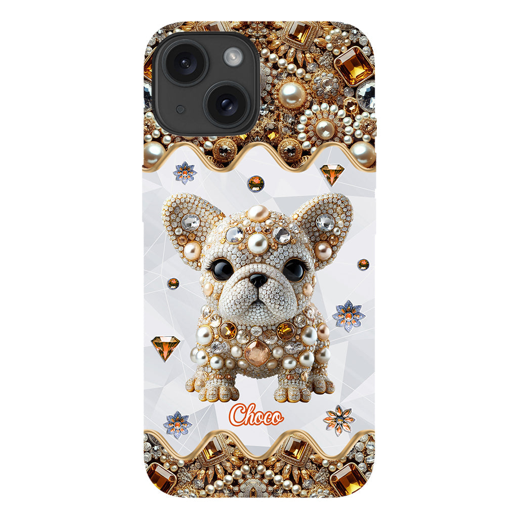 Love French Bulldog - Personalized Dog Full Print Phone Case
