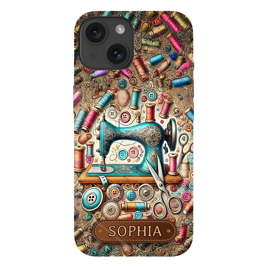 Love Sewing - Personalized Sewing Full Print Phone Case