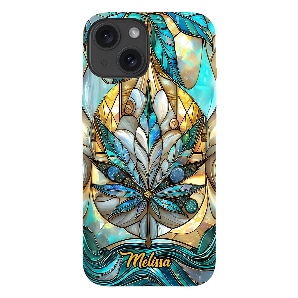 Stunning Leaf - Personalized Weed Full Print Phone Case